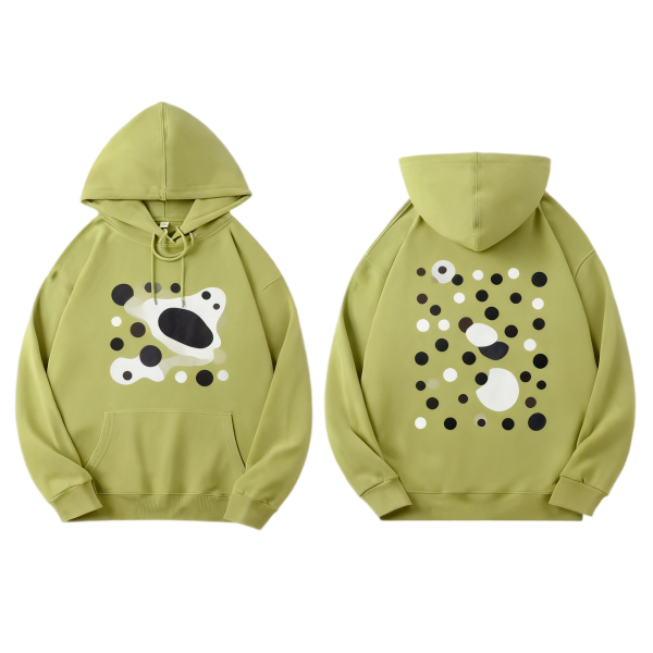 Women's Autumn/Winter Long Hooded Sweatshirt - Waterproof Embroidered Lined Sequined Crop Top
